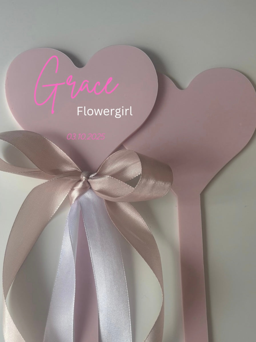 Acrylic Heart Wand
