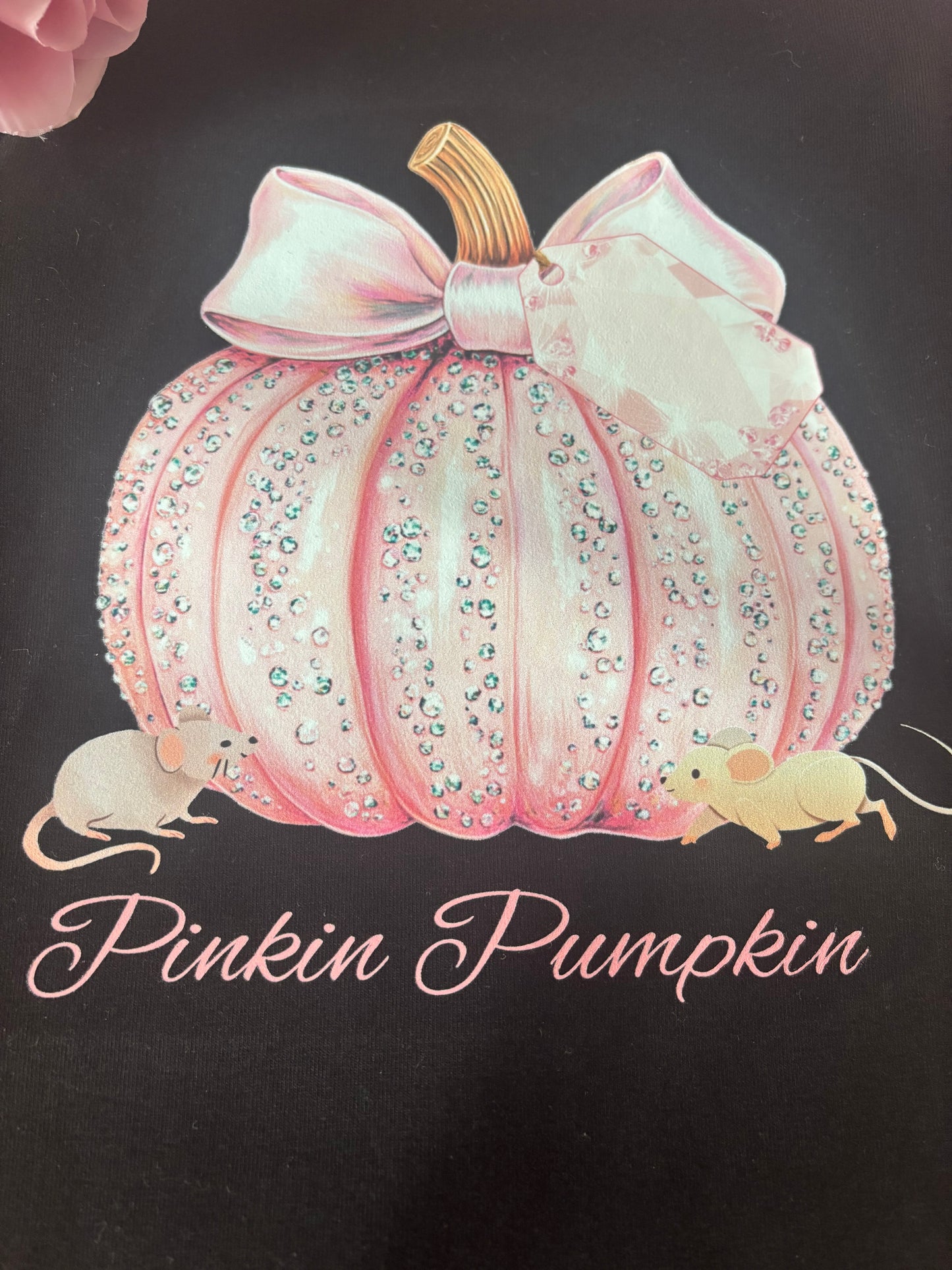 Halloween T Shirts Personalised Pink Pumpkin