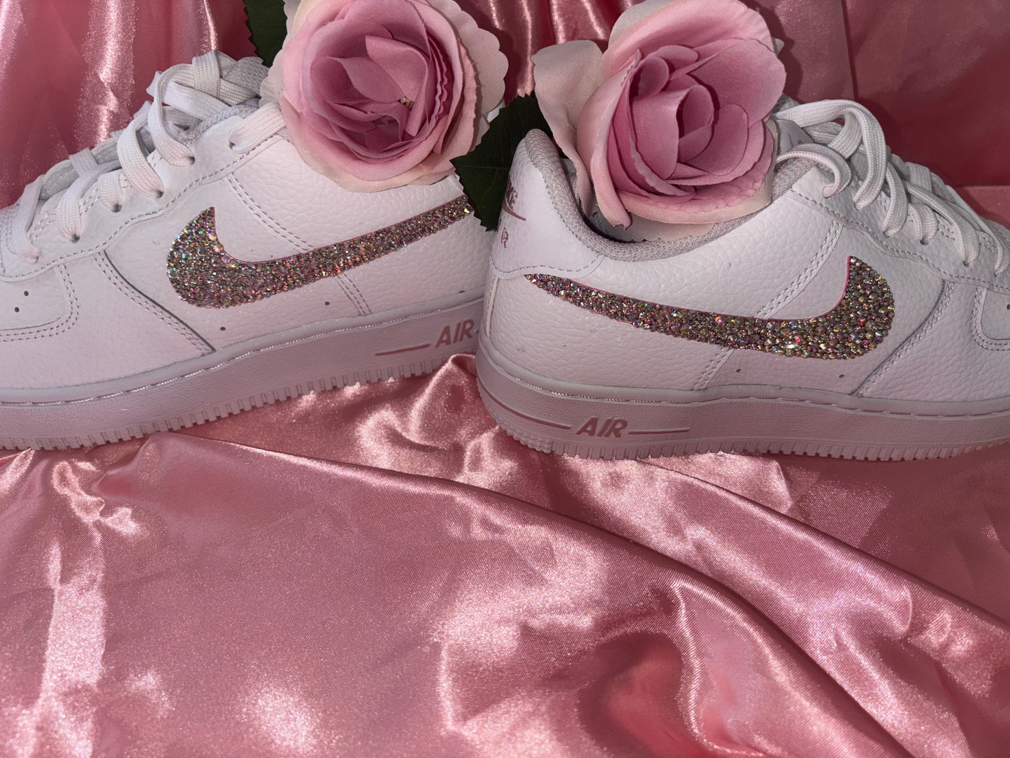 Kids Diamante Air Force 1 Older Kids Junior