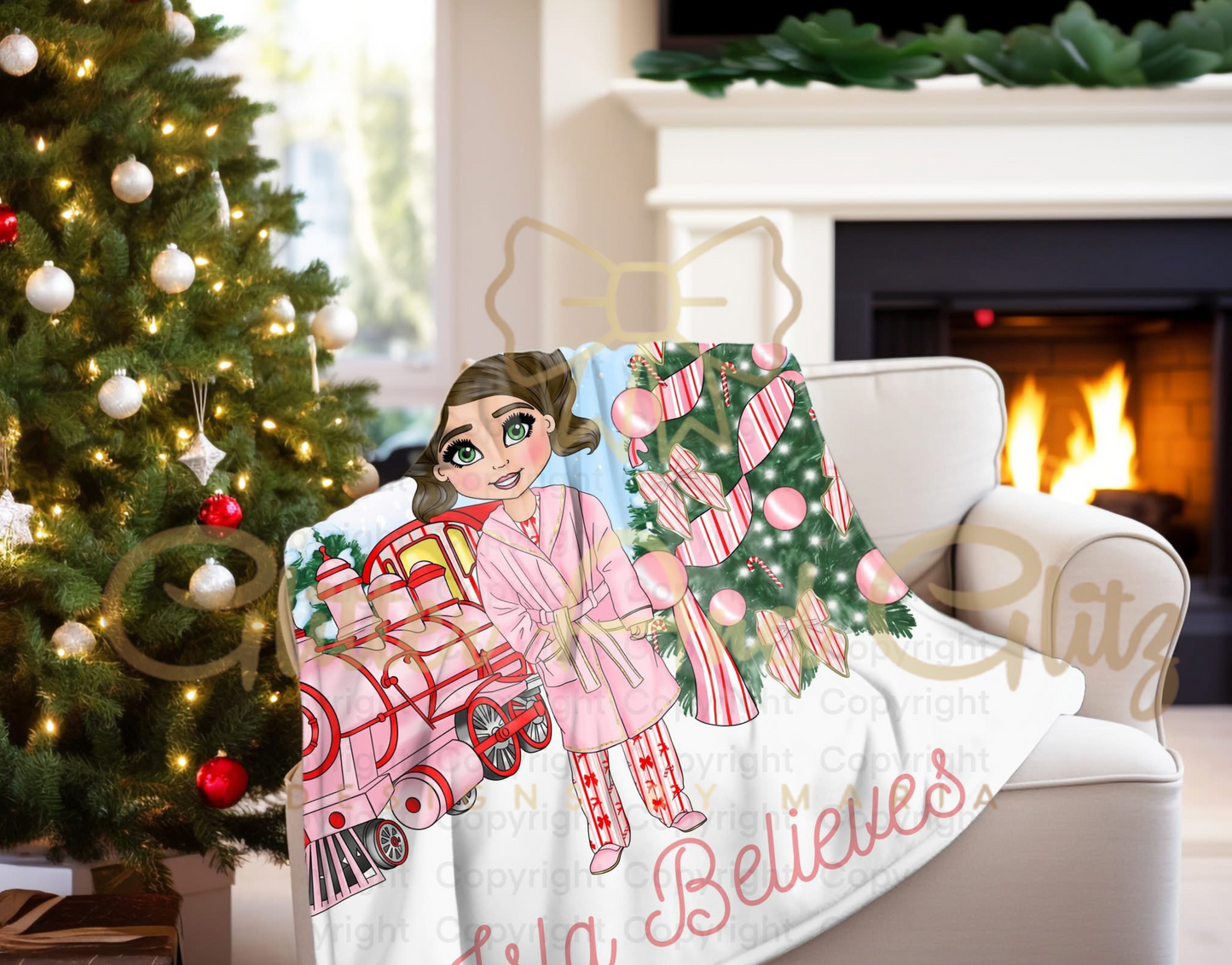 Personalised Plush Printed Custom Blankets 3 sizes