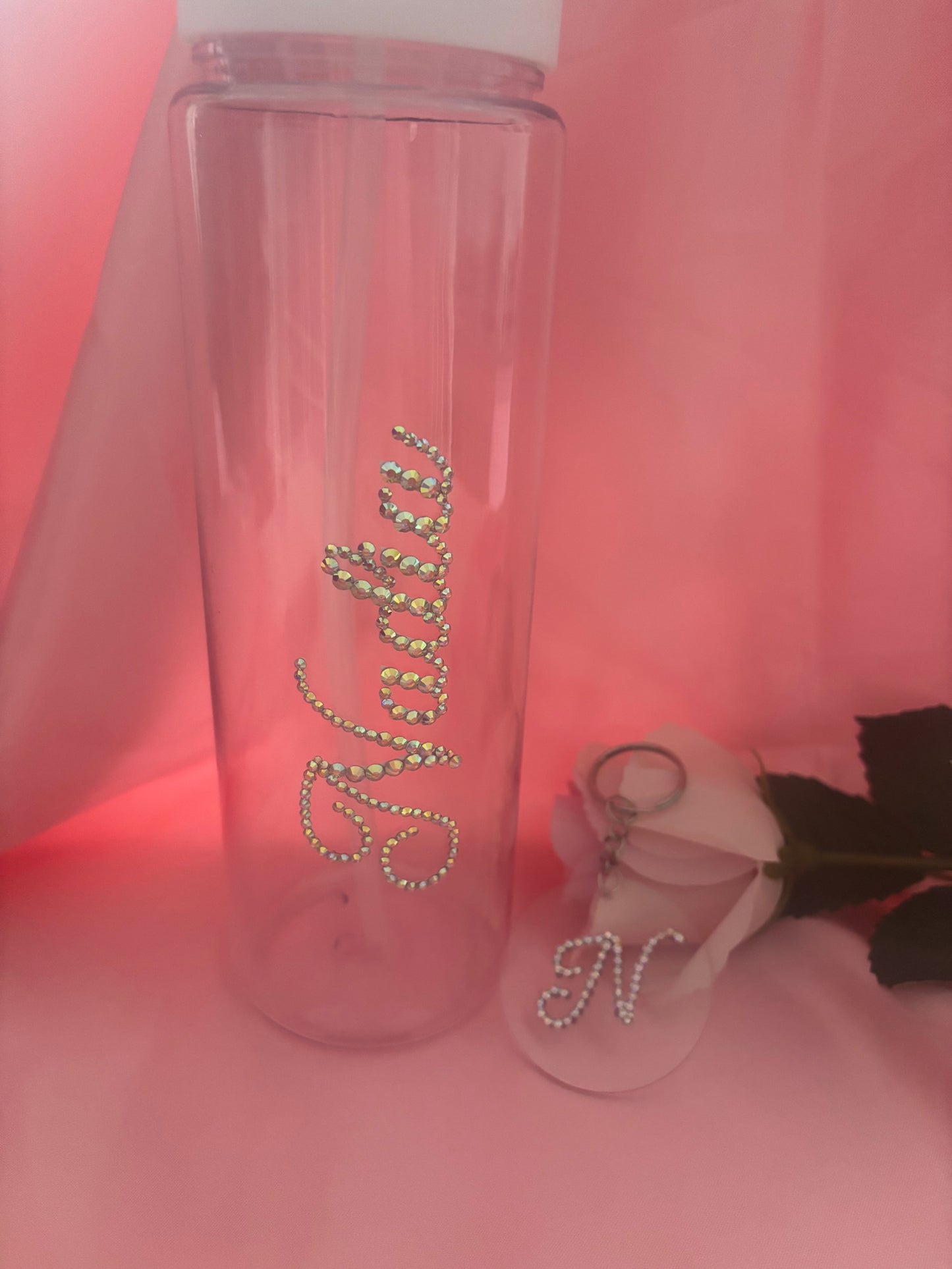 Personalised Custom Diamante Water Bottles