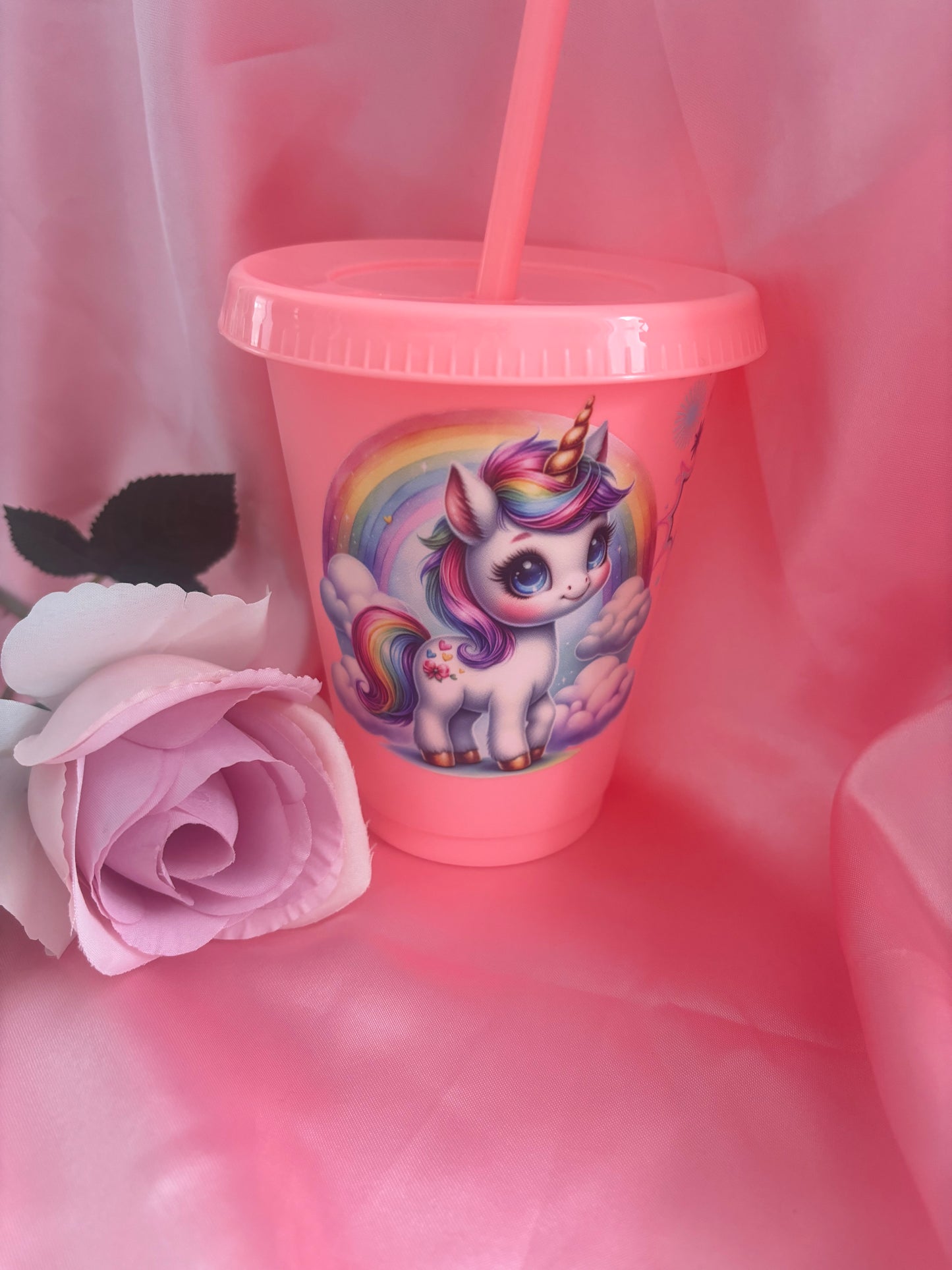 Personalised Unicorn 16oz Cold Cups