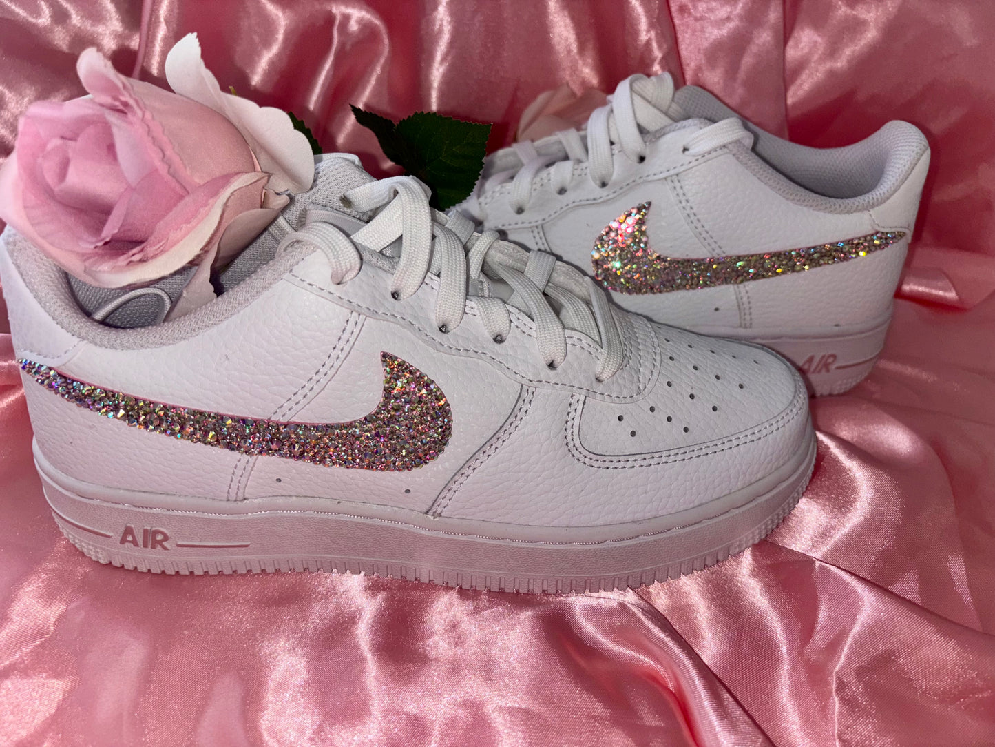 Kids Diamante Air Force 1 Older Kids Junior