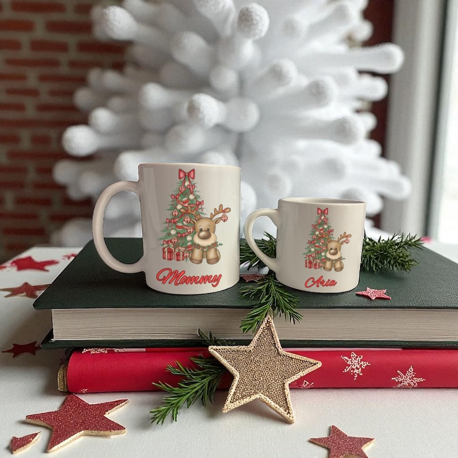 Mini and Me Matching Christmas Mugs