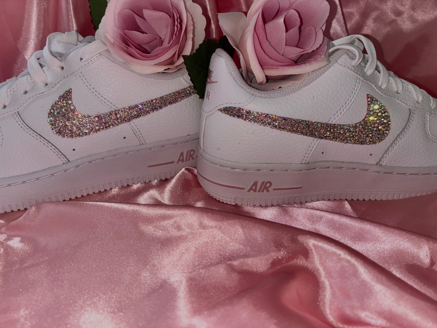 Kids Diamante Air Force 1 Older Kids Junior