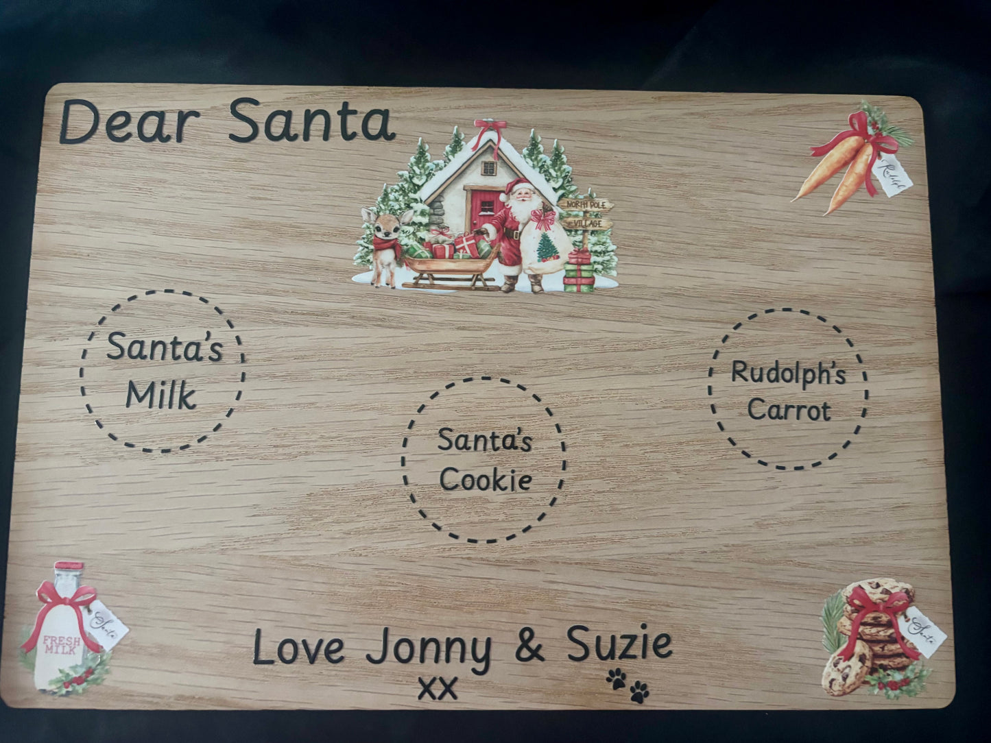 Christmas Eve Santa Snack Board