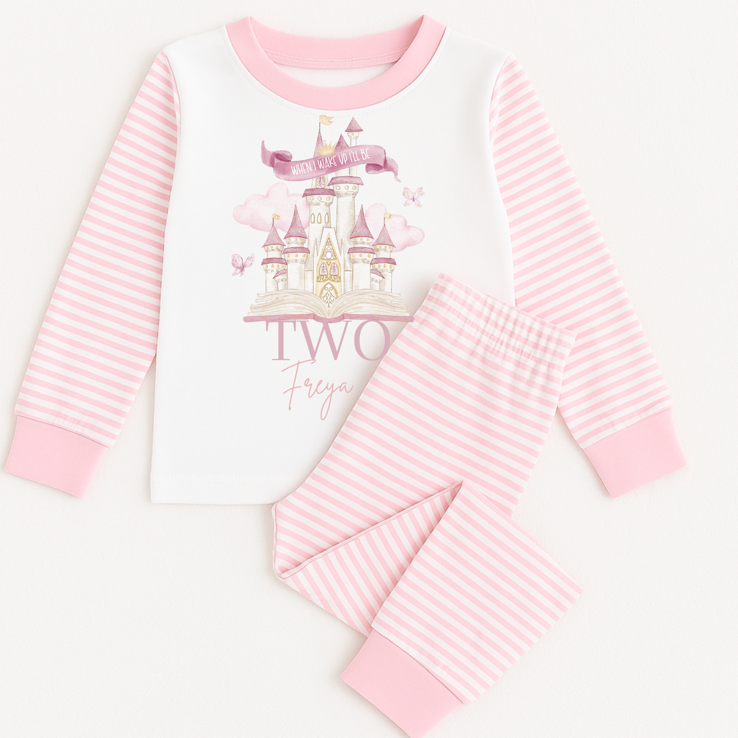 Personalised Children's Pyjamas Birthday, When I wake up