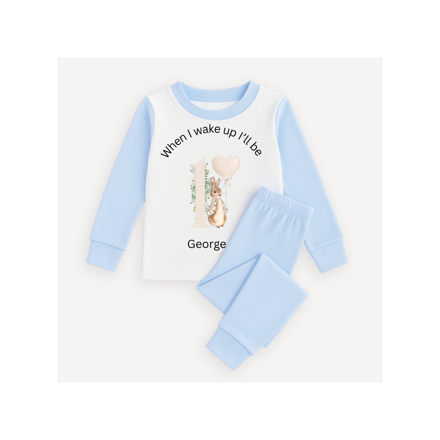 Personalised Children's Pyjamas Birthday, When I wake up