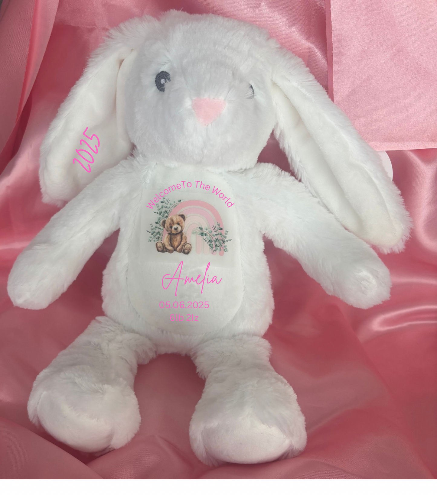 Personalised Mini MUMBLES soft toy Reindeer Rabbit Teddy