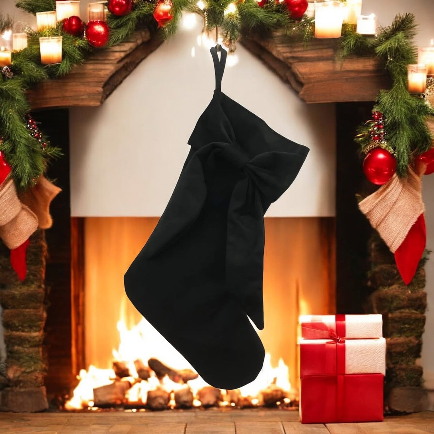 Personalised Christmas Bow Stockings Pre-Order