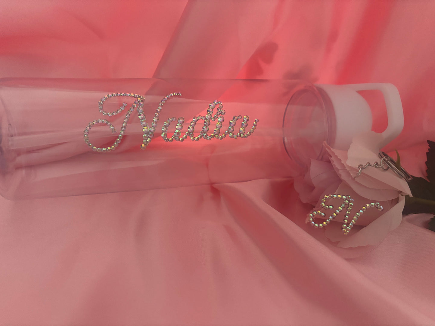 Personalised Custom Diamante Water Bottles