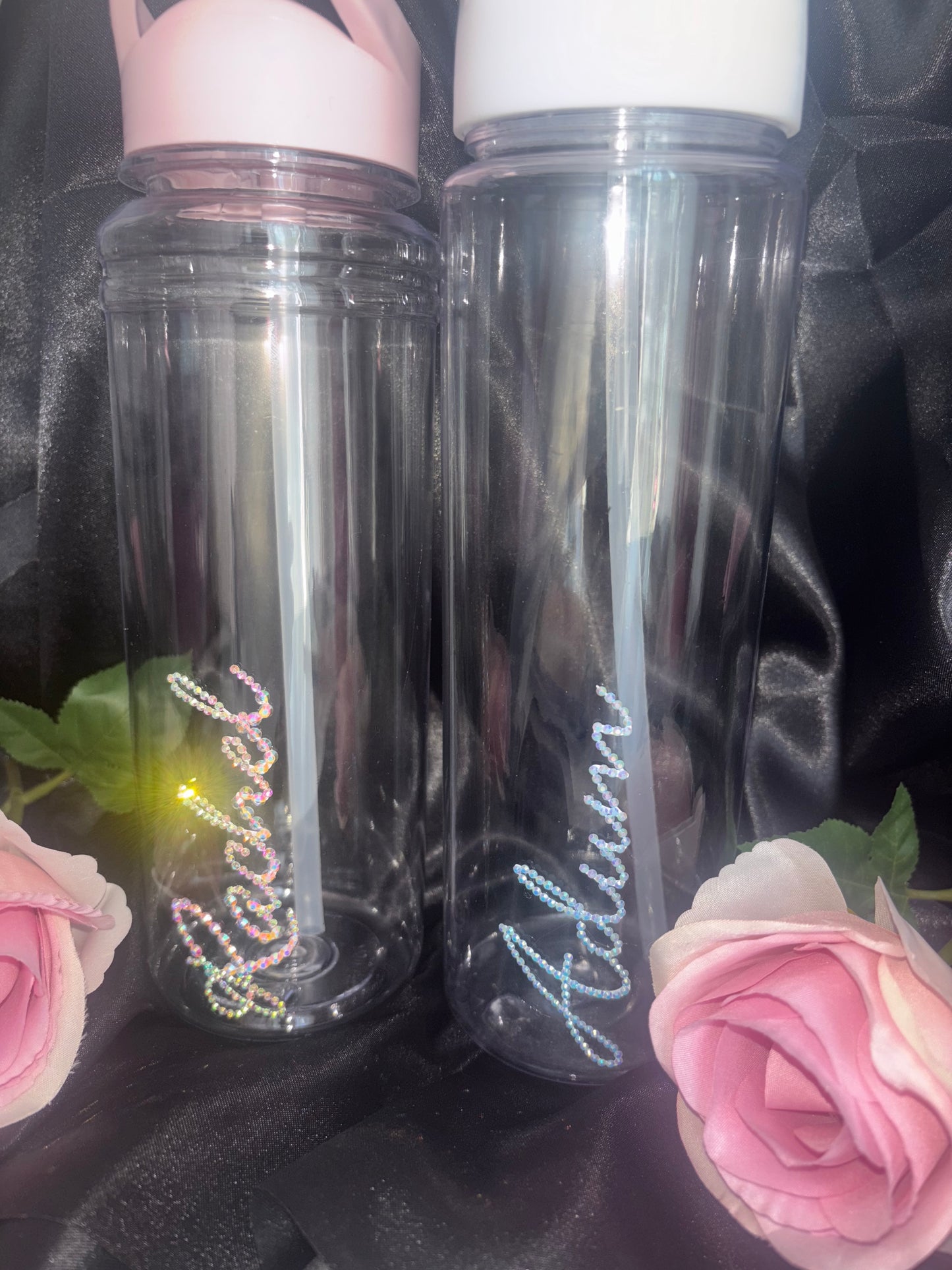 Personalised Custom Diamante Water Bottles