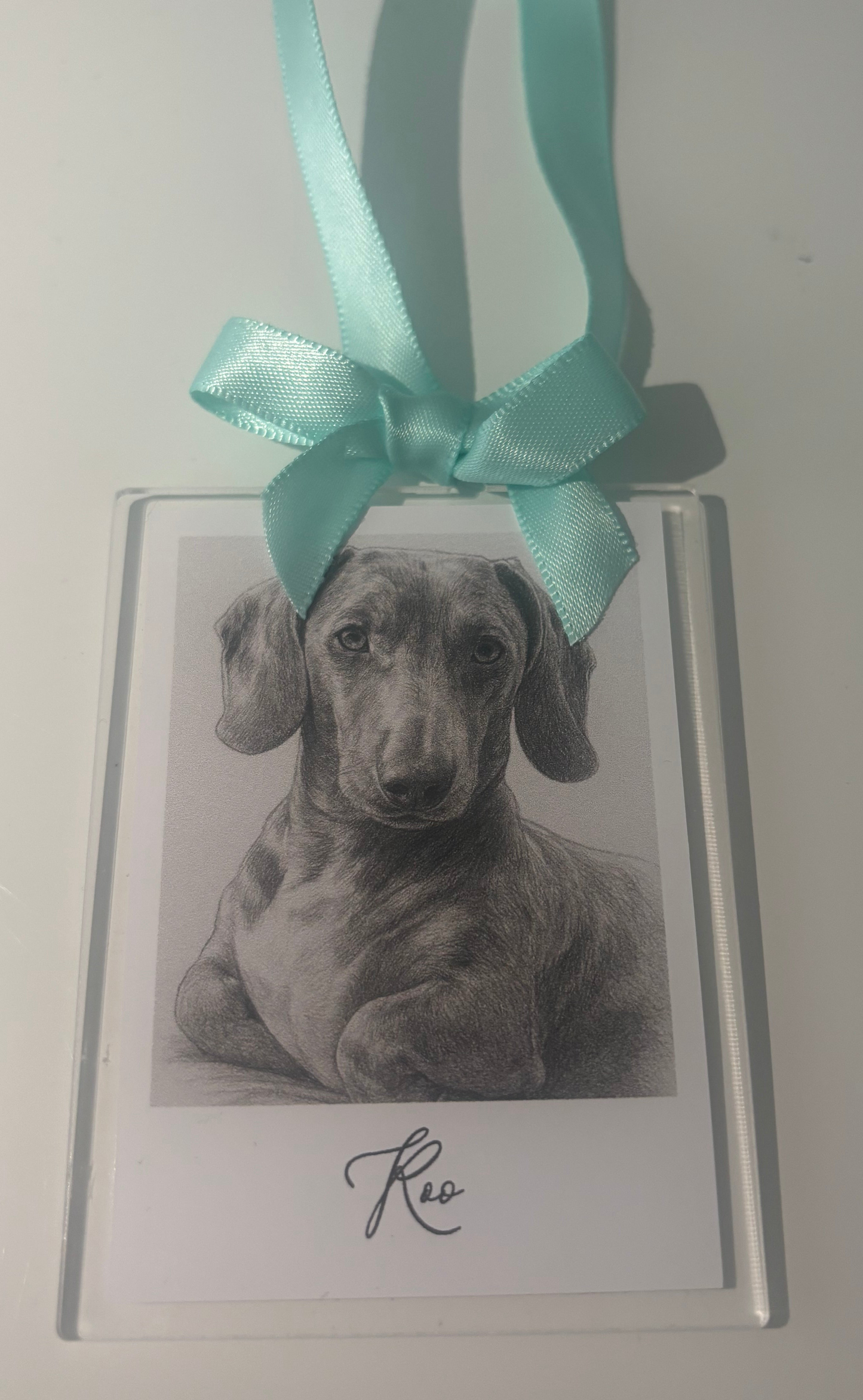 Clear Acrylic Polaroid Hanging Ornament