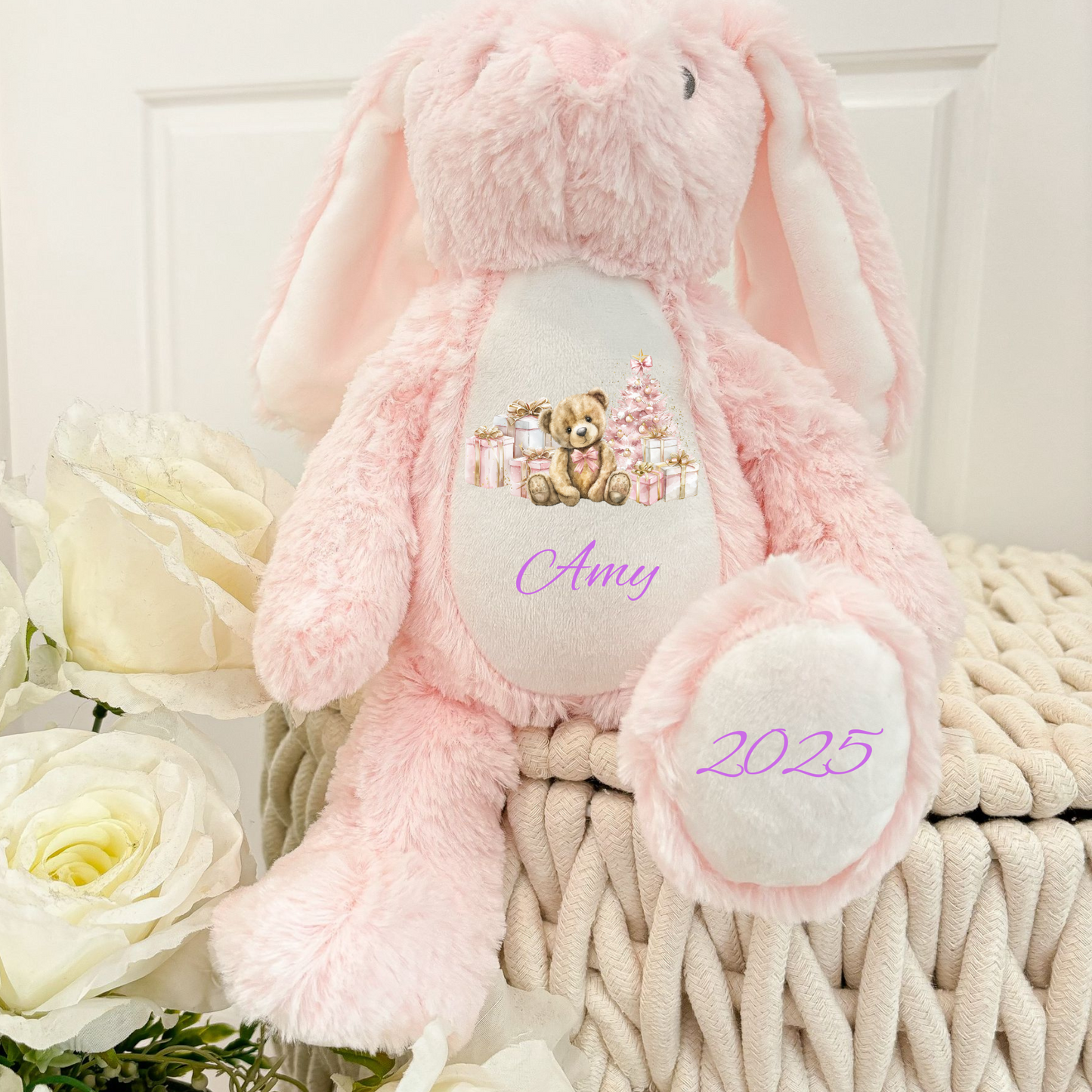Personalised Mini MUMBLES soft toy Reindeer Rabbit Teddy