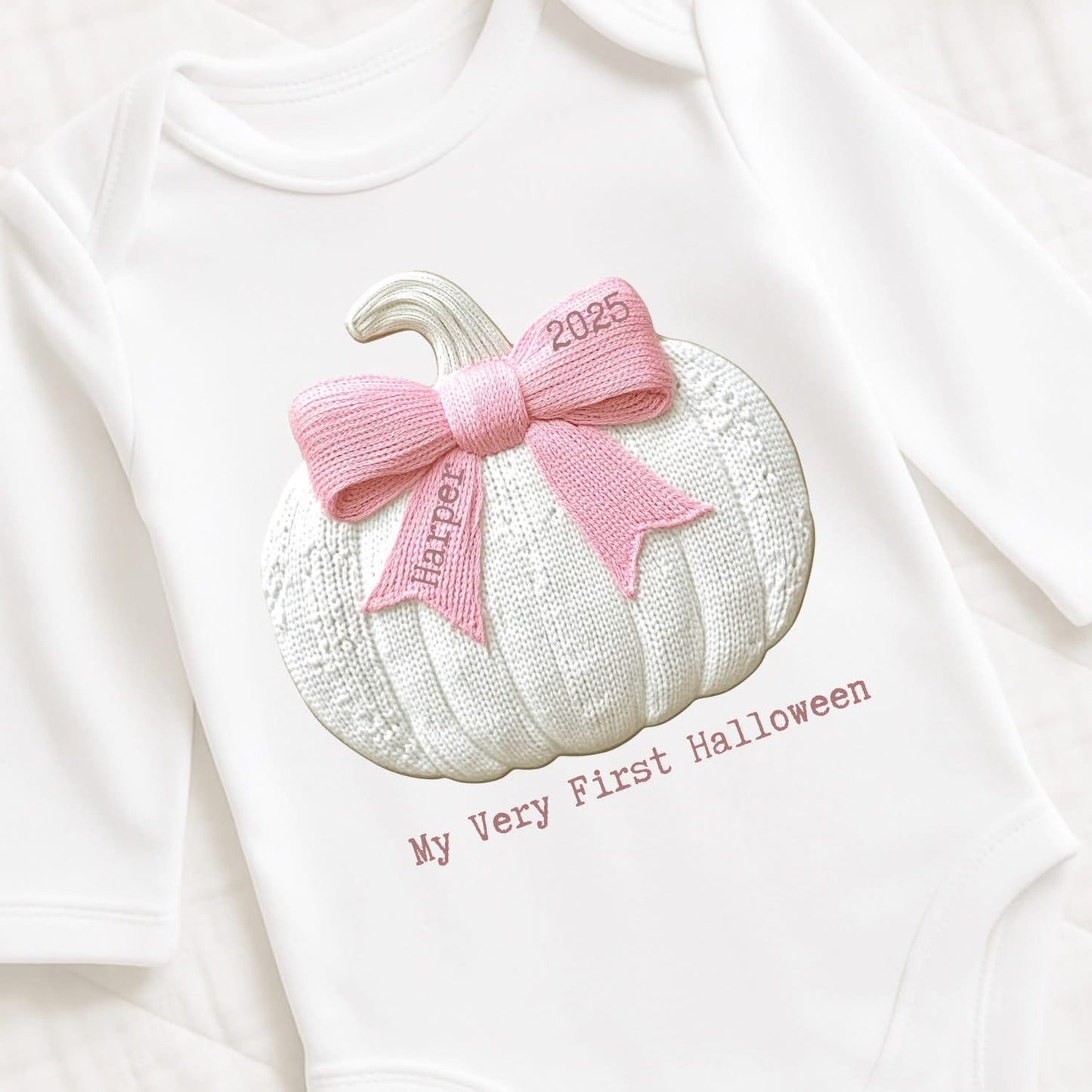 Halloween Embroidered Bow Pumpkin Vests
