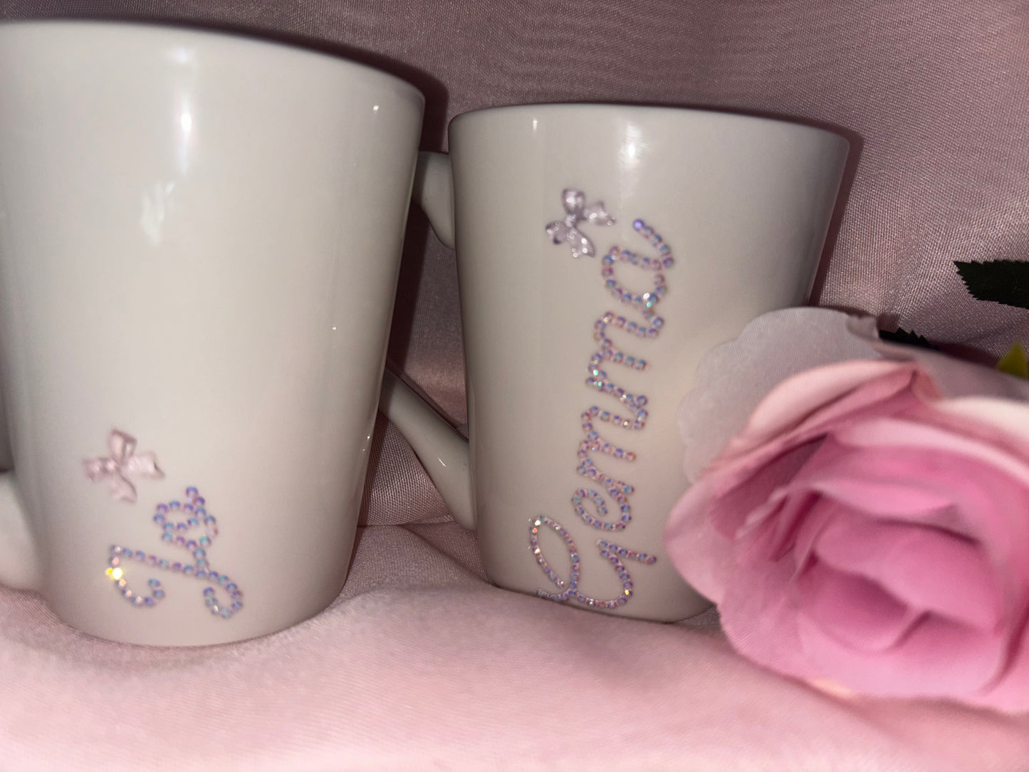 Personalised Diamante Mugs