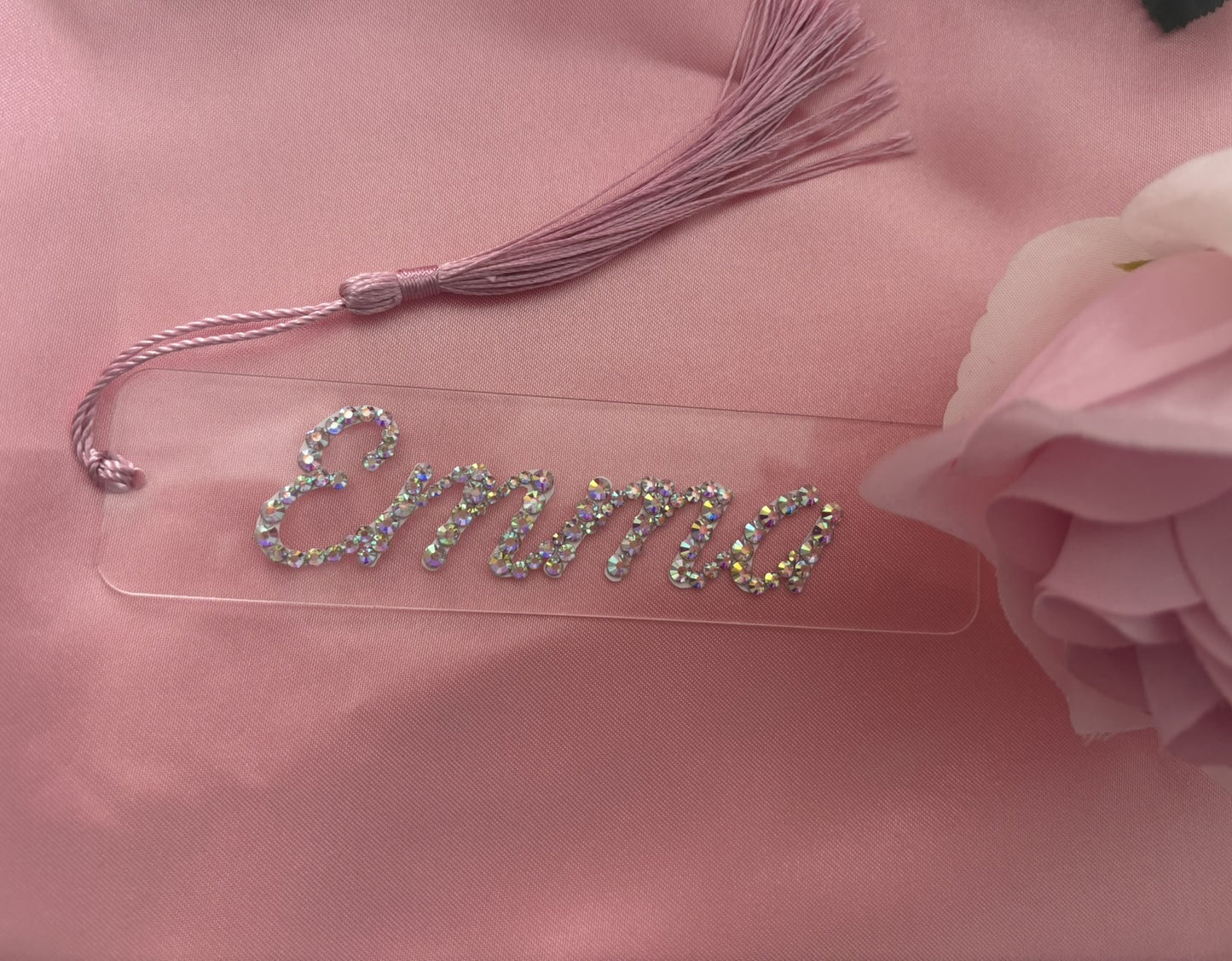 Personalised Diamante Bookmark