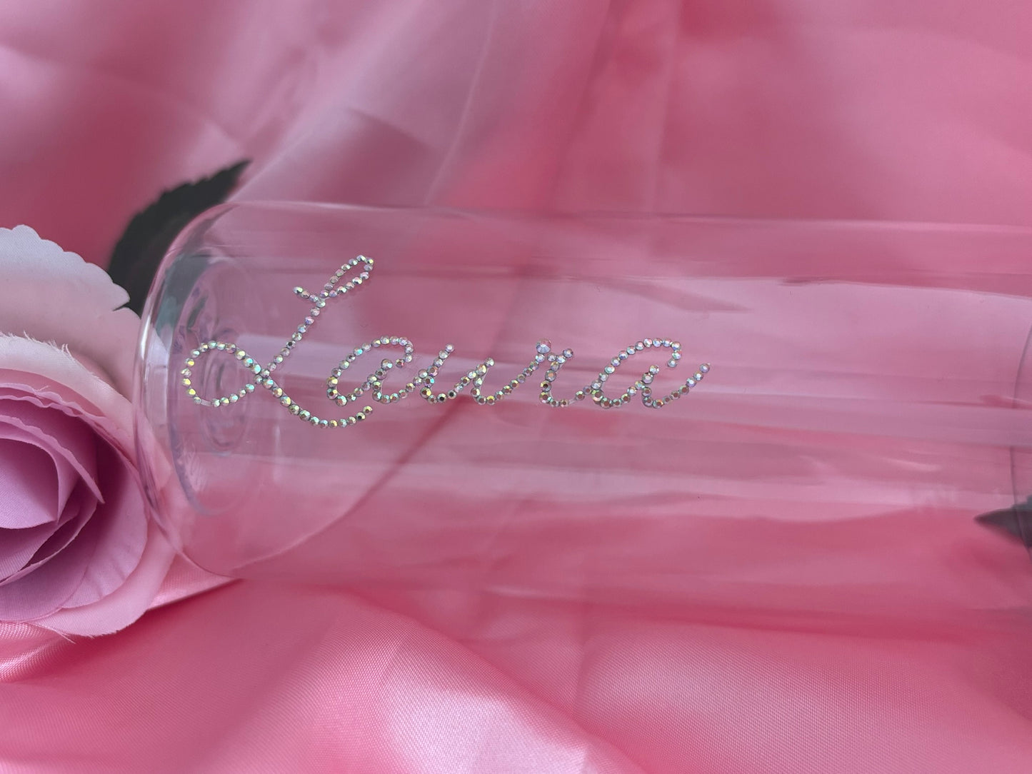 Personalised Custom Diamante Water Bottles