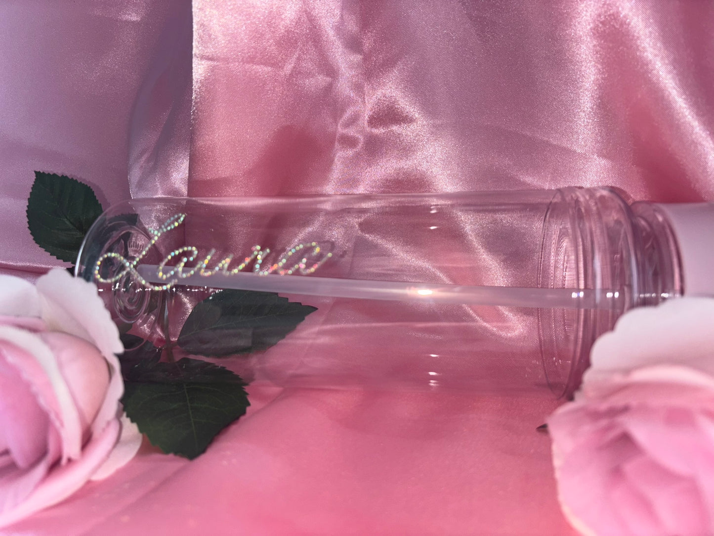 Personalised Custom Diamante Water Bottles