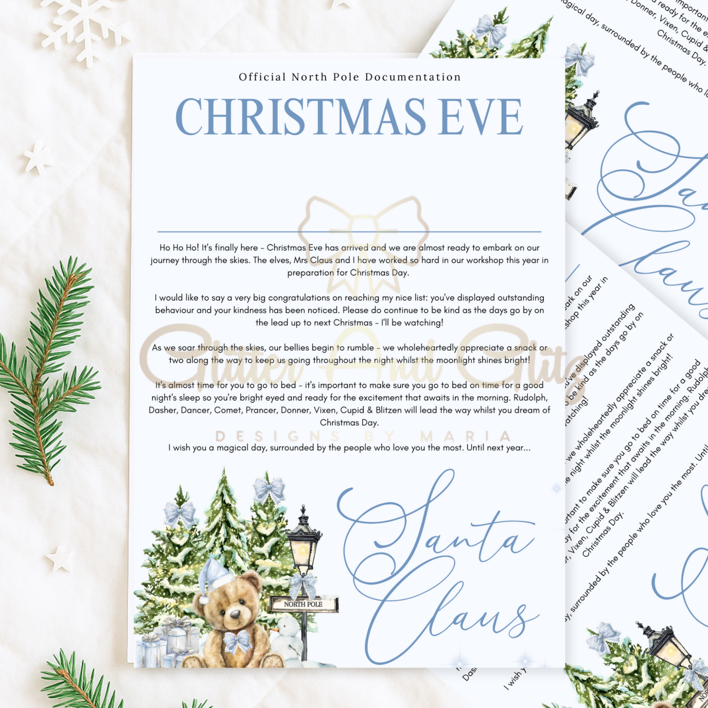 Personalised Santa Letters 1st Christmas Nice List Christmas Eve