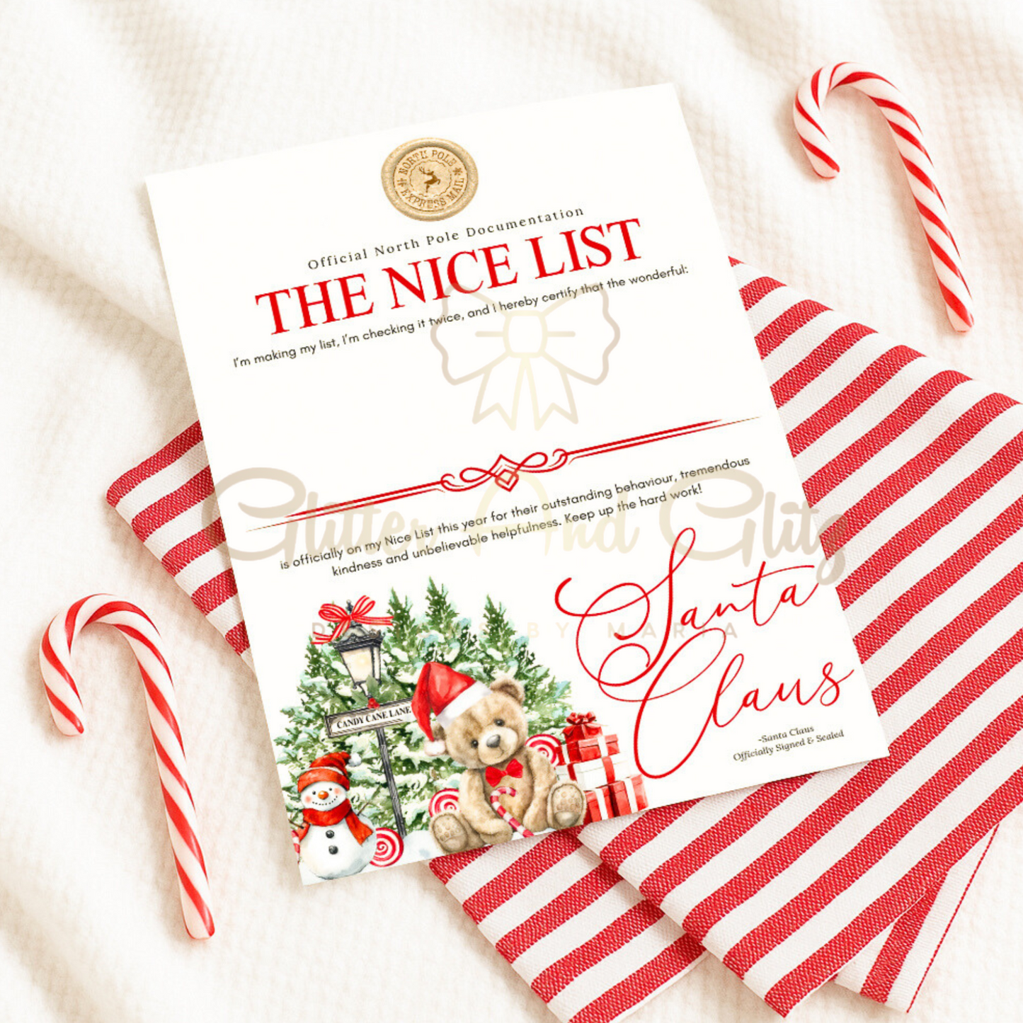 Personalised Santa Letters 1st Christmas Nice List Christmas Eve