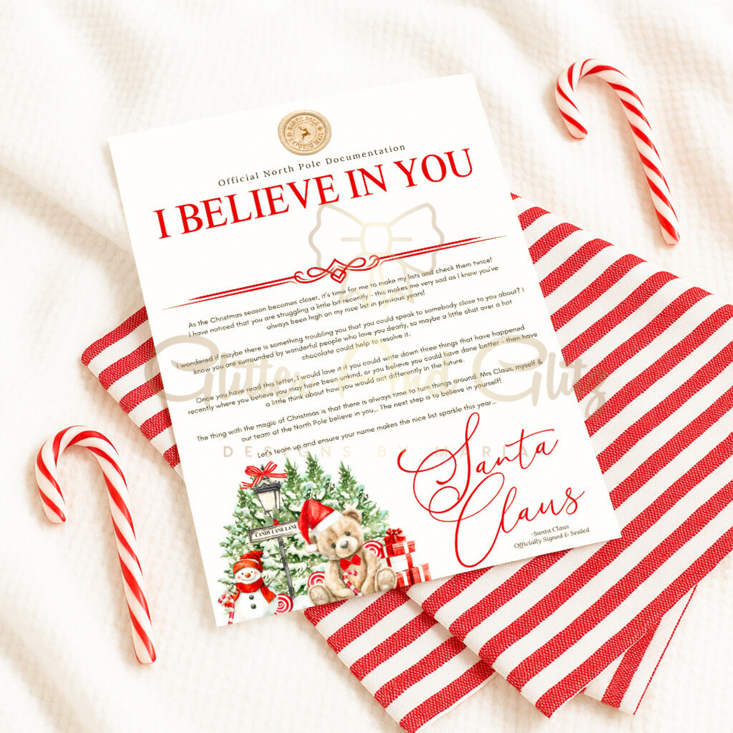 Personalised Santa Letters 1st Christmas Nice List Christmas Eve