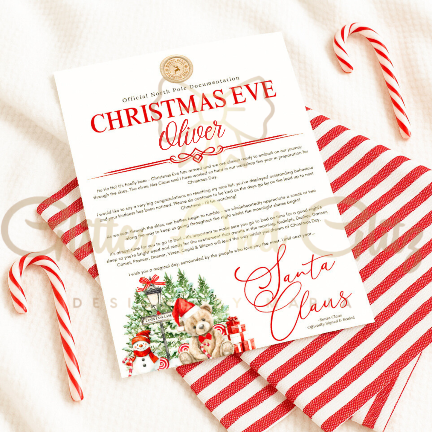 Personalised Santa Letters 1st Christmas Nice List Christmas Eve