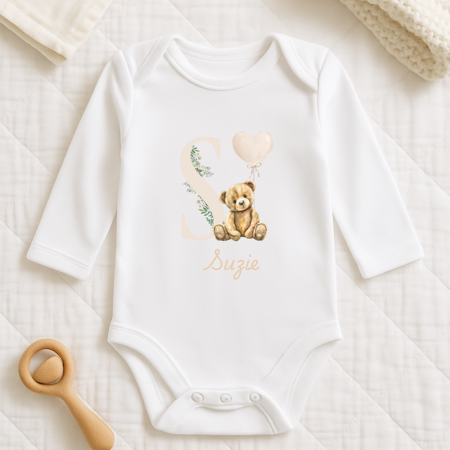 Personalised Babies Vests Birth Announcement Birthday
