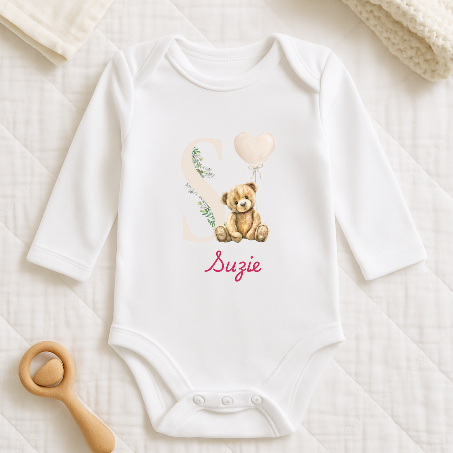 Personalised Babies Vests Birth Announcement Birthday