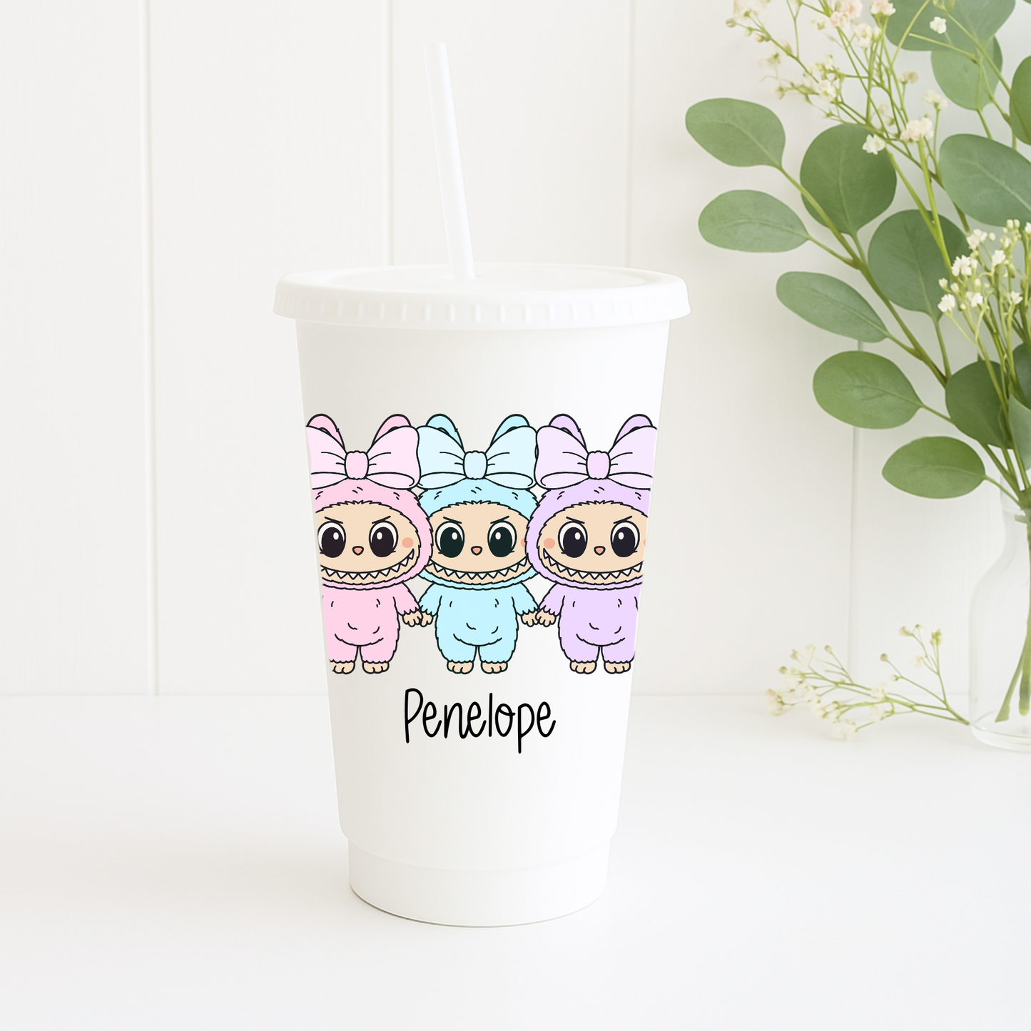 16oz Personalised Monster Cold Cups