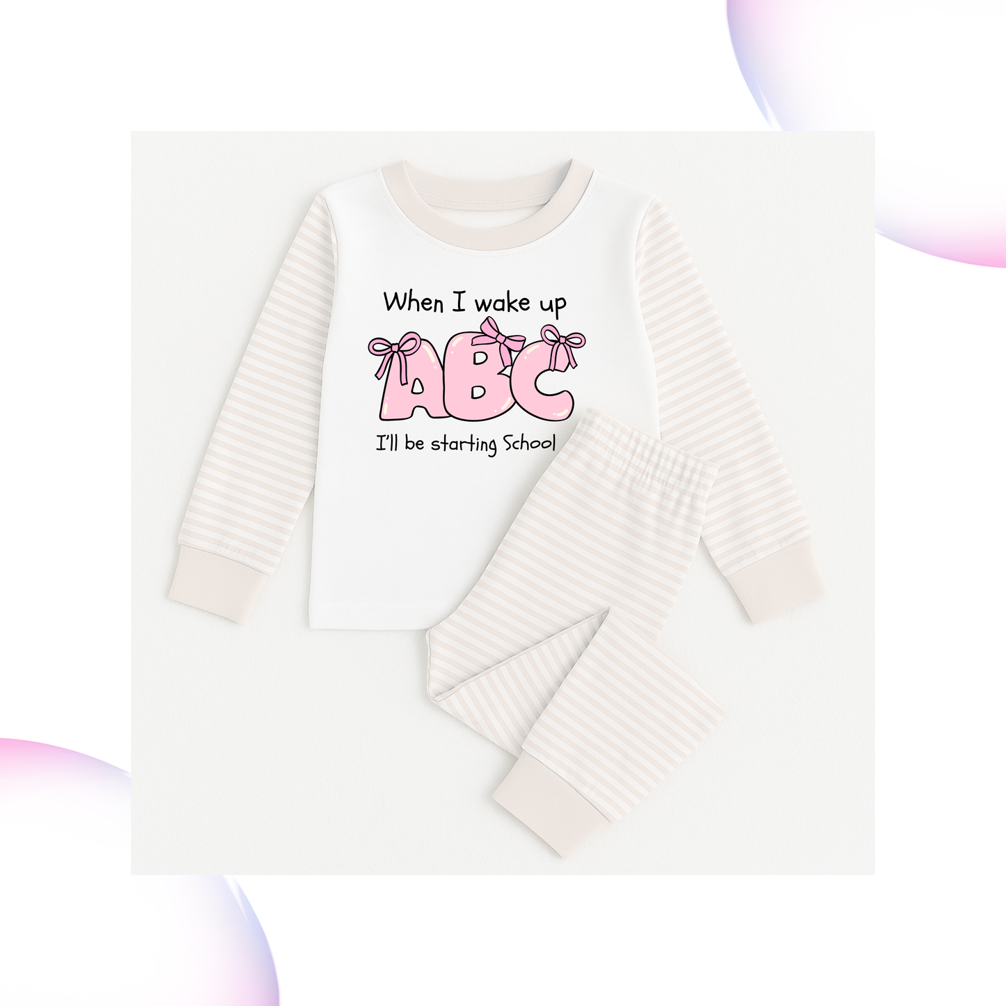 Personalised Children's Pyjamas When I wake up...School