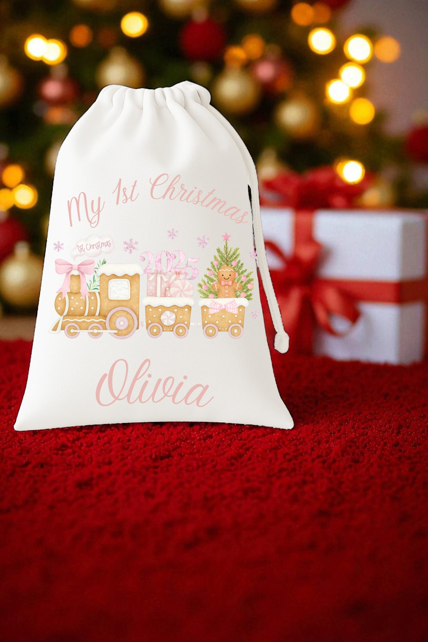 Personalised Christmas Gift Sacks Pre Order 1st Christmas Girls and Boys Pre-Order