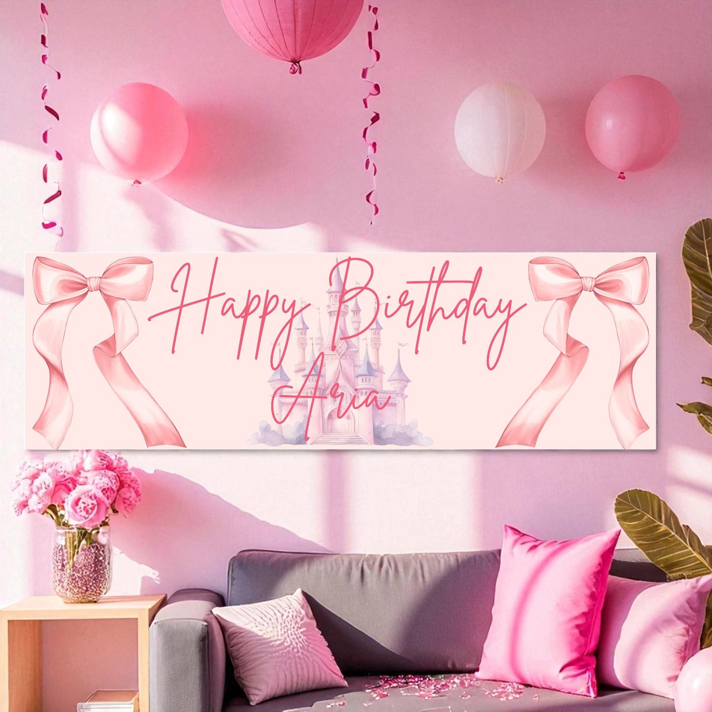 Personalised PVC Birthday Banners Fully Customisable