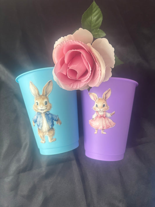 Cute Rabbit 16oz Cold Cups