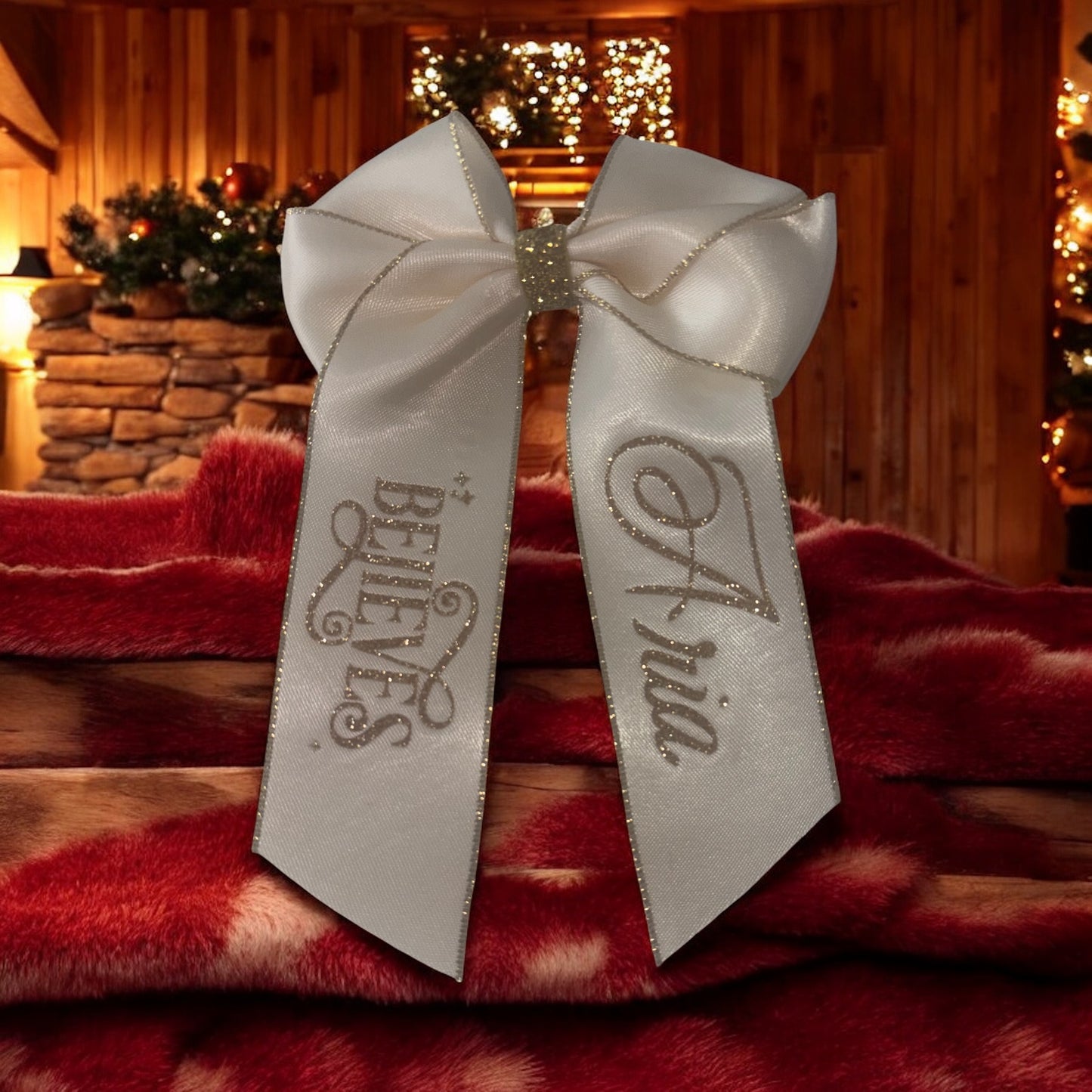 Glitter Centre Hair Bows