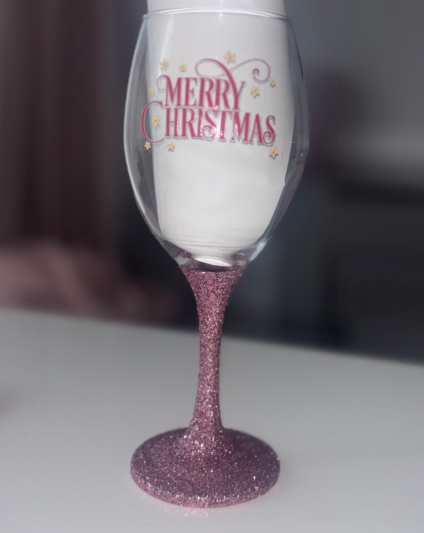 Glitter Wine Glass