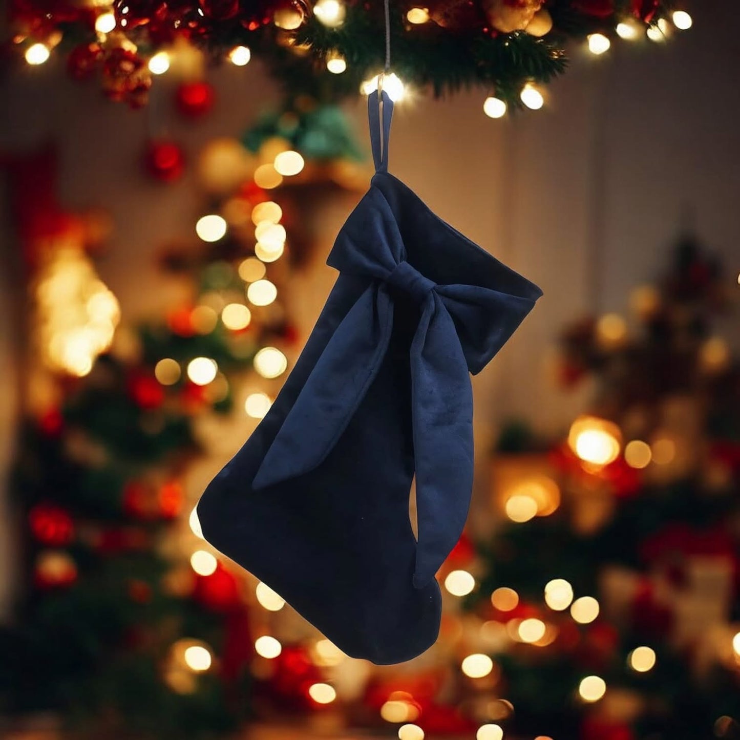 Personalised Christmas Bow Stockings Pre-Order