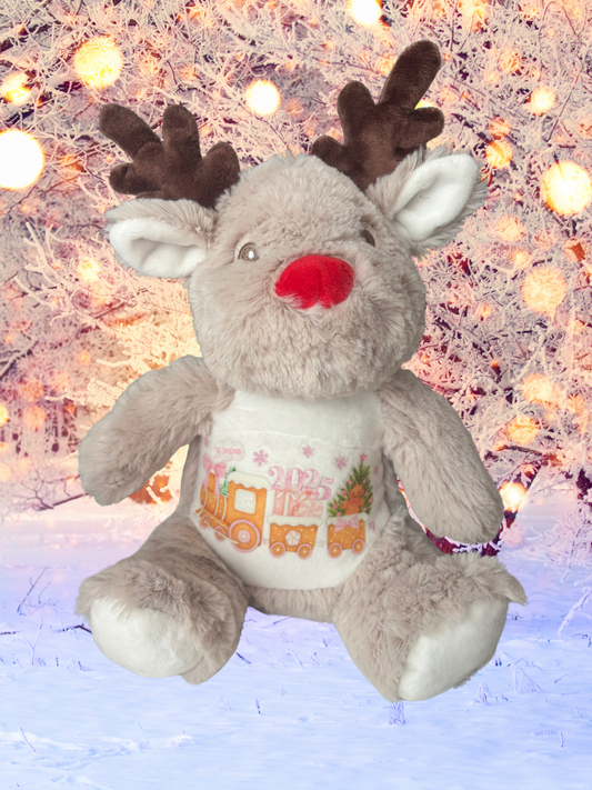 Personalised Reindeer Teddy