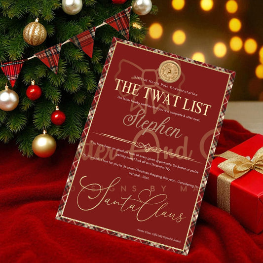 Adult Humour Santa Certificates