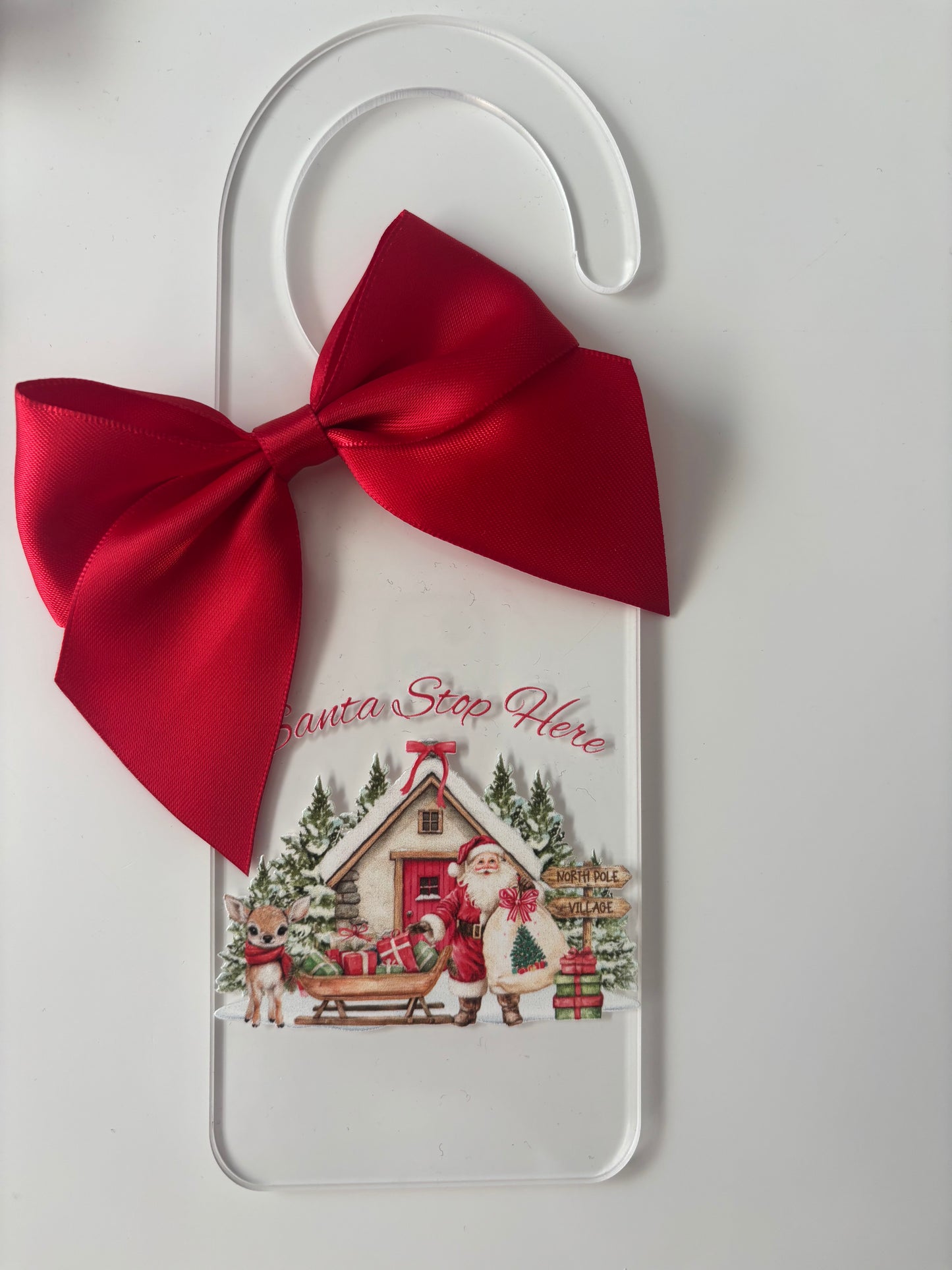 Santa Stop Here Door Hanger