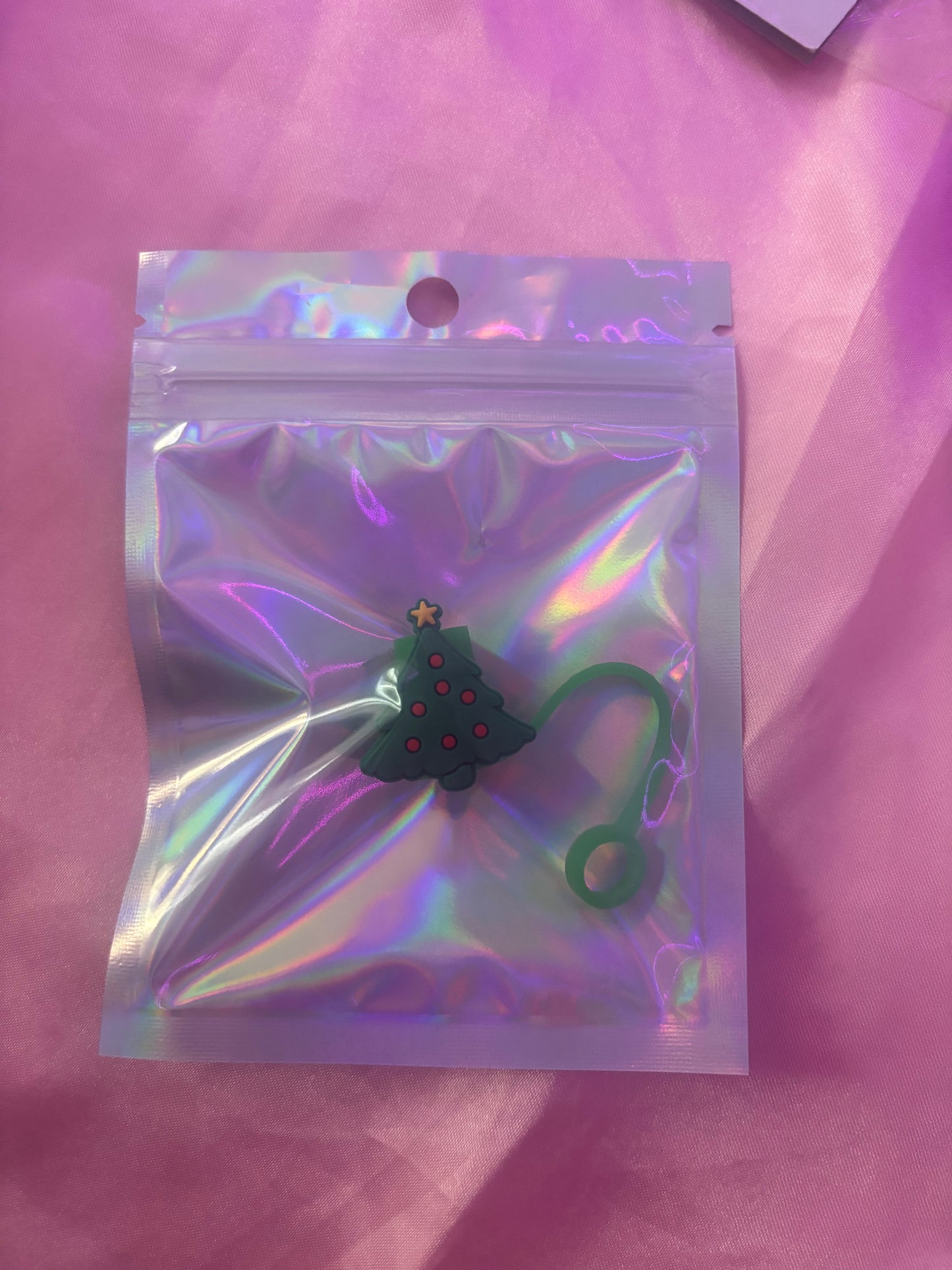 Christmas Tree Straw Toppers