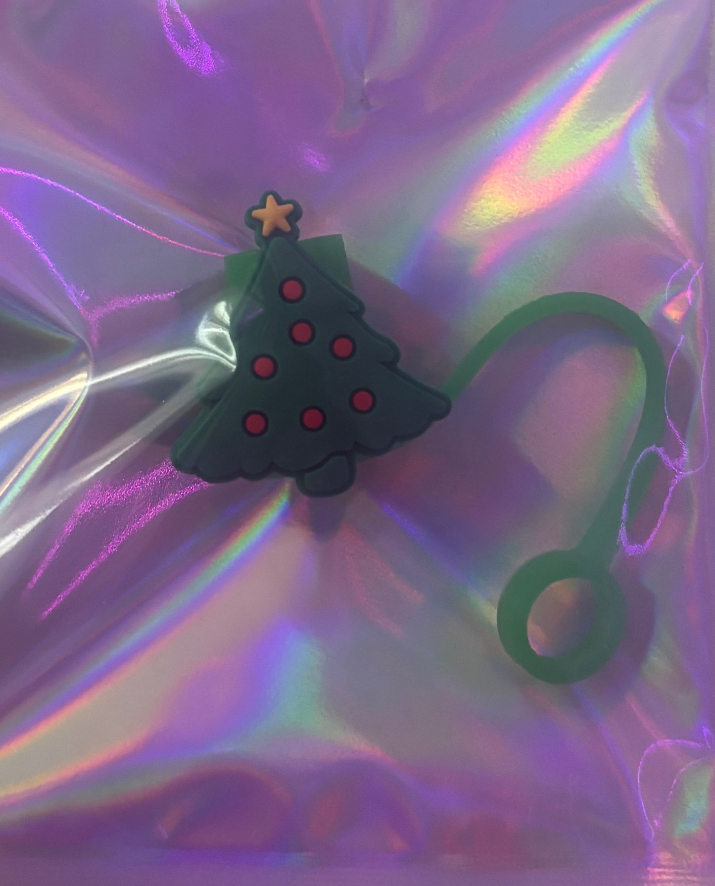 Christmas Tree Straw Toppers