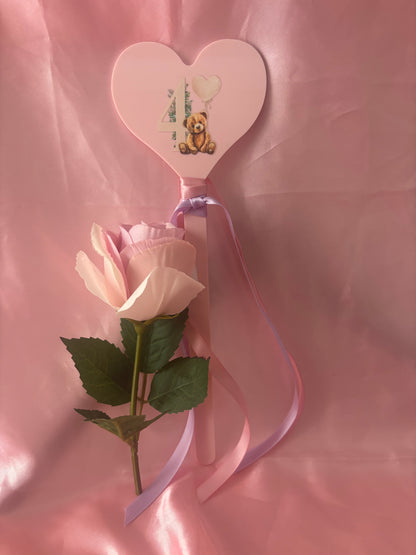 Acrylic Heart Wand