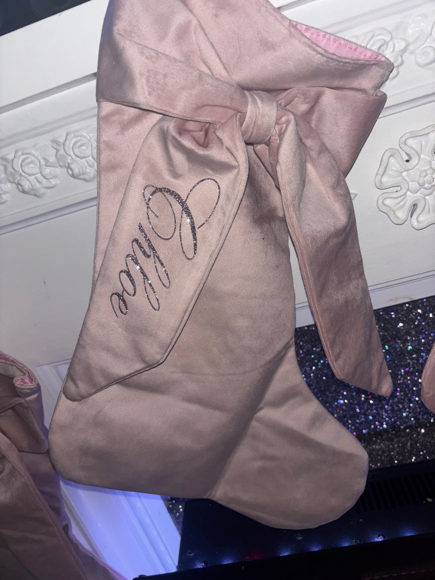 Personalised Christmas Bow Stockings Pre-Order