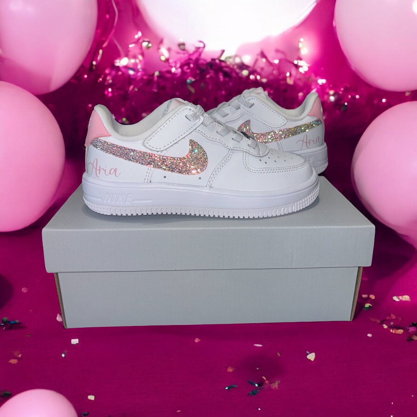Kids Diamante Air Force 1 Easy On Younger Kids