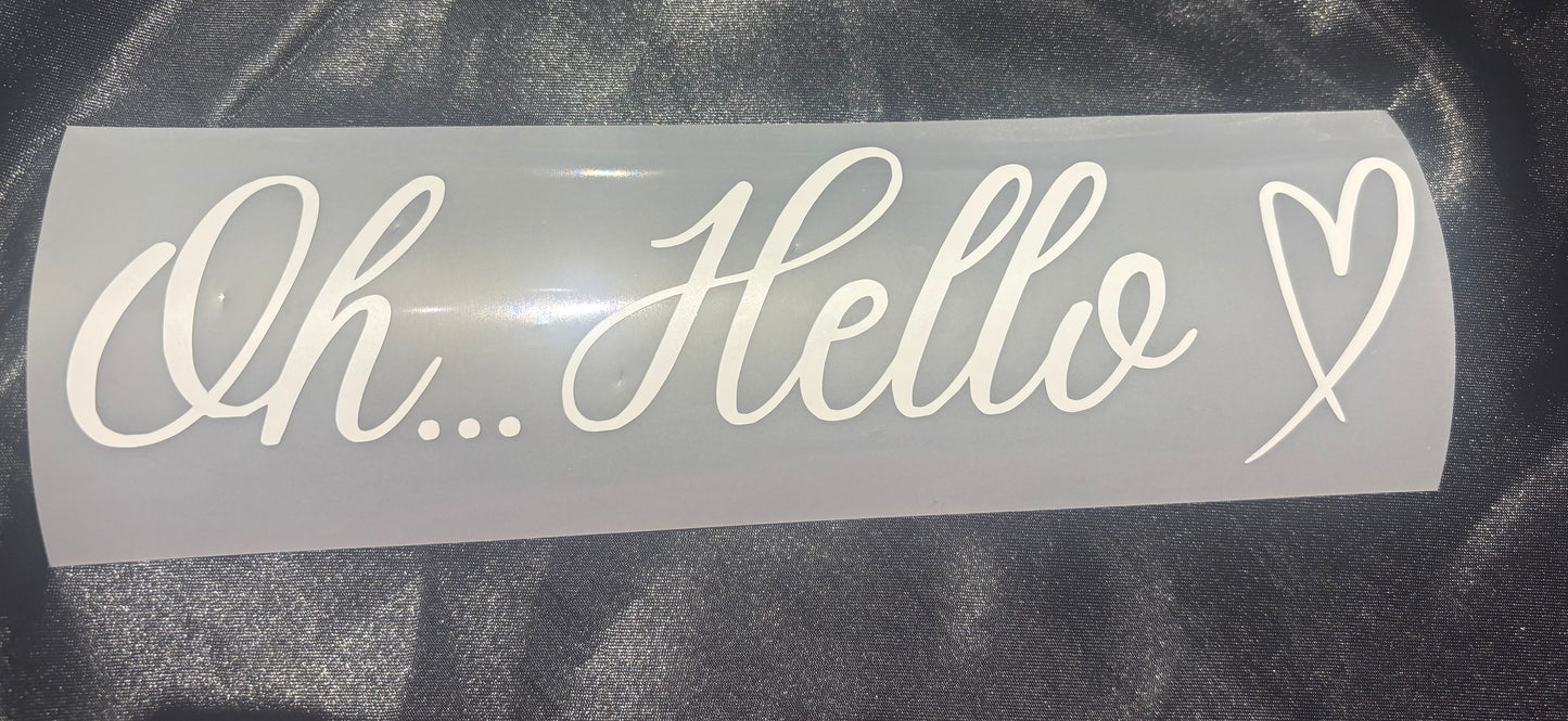 Oh…Hello Letterbox Decal