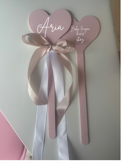 Acrylic Heart Wand