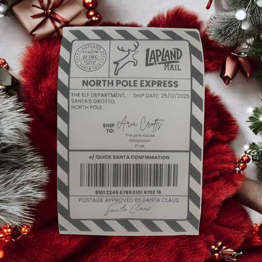Santa Shipping Labels Set of 12