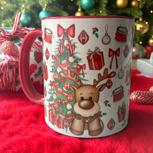 Reindeer Full Wrap Mug slight Seconds