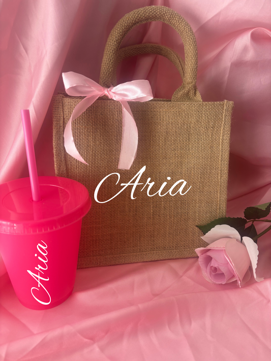 Mini Tote Bag and 16oz Cold Cup